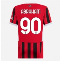 Camisa de Futebol AC Milan Tammy Abraham #90 Equipamento Principal Mulheres 2024-25 Manga Curta